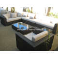 Garden Outdoor Wicker Furniture Patio Rattan Sofa (PAS-062)